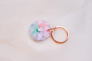 Pastel Tropicana - Rose Gold Keyring