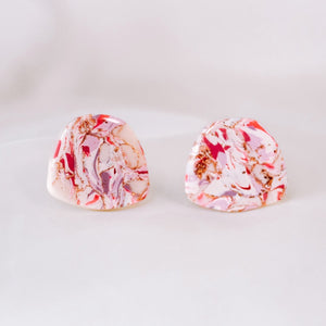 Rose Gold Terrazzo - Stone Statement Stud