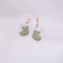 Load image into Gallery viewer, Winter Wonderland - Sage Stocking (Small Dangle)
