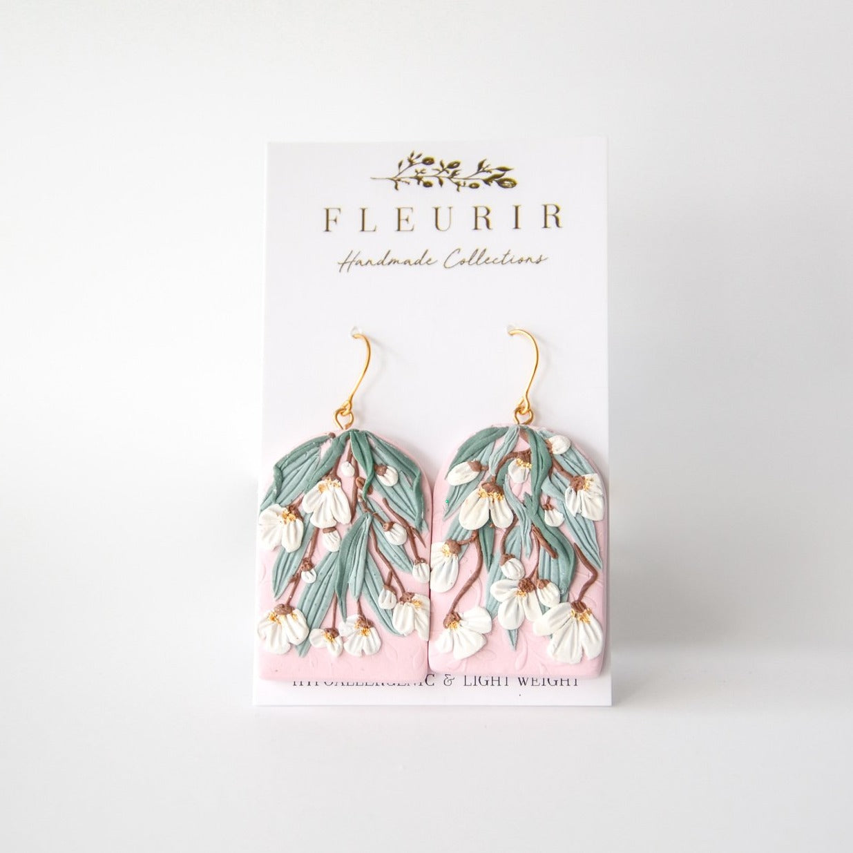 White Magnolia Earrings